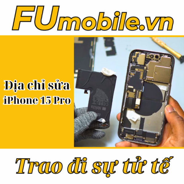 Địa chỉ sửa iPhone 15 Pro uy tín tại Tp.Hồ Chí Minh - FUmobile