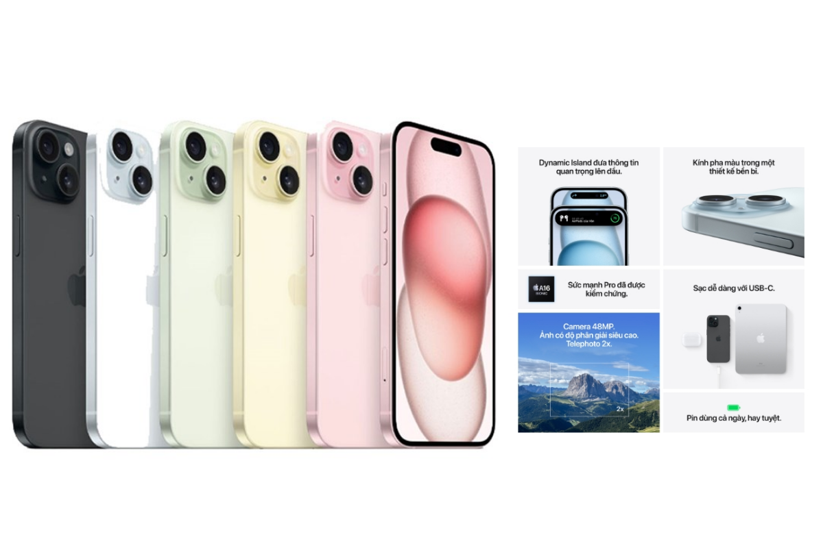Đặc điểm thiết kế của iPhone 15 Plus 128GB