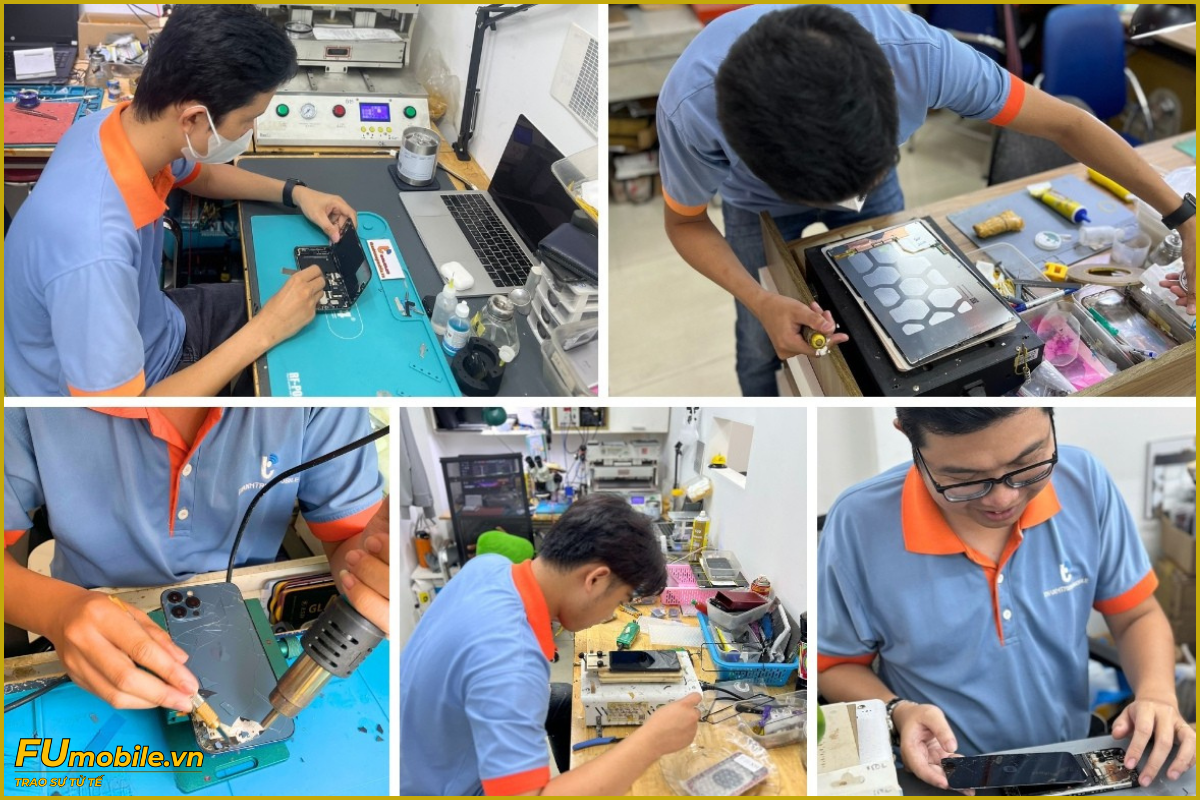 Đội ngũ kỹ thuật viên nhiều năm kinh nghiệm tại FUmobile