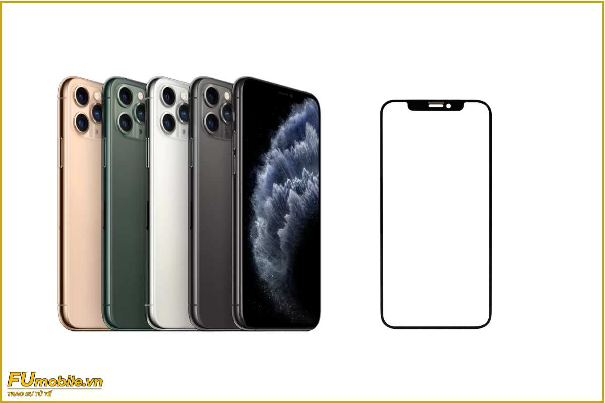 Ép kính iPhone 11 Pro Max zin đẹp, giá rẻ