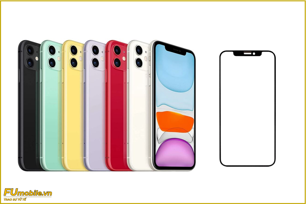 Ép kính iPhone 11 zin đẹp, giá rẻ