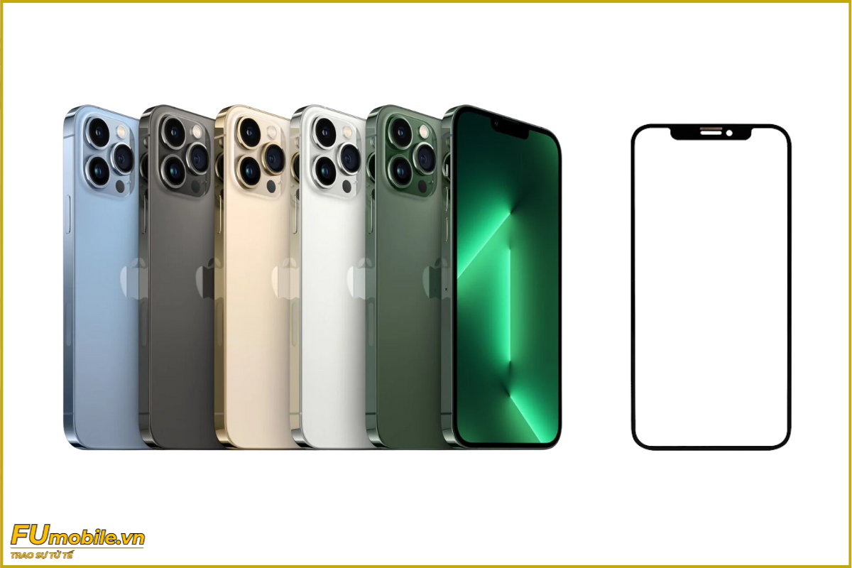 Ép kính iPhone 13 Pro Max chuẩn đẹp, lấy ngay