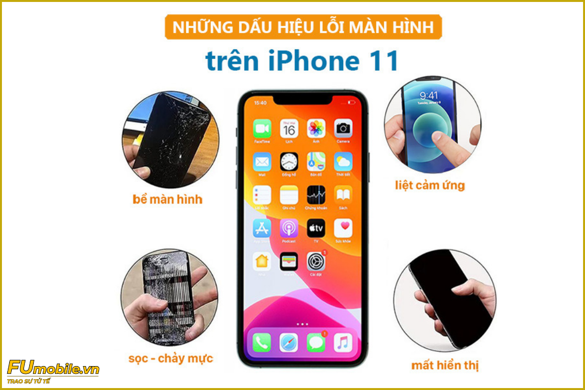 iPhone 11 và các lỗi màn hình thường gặp