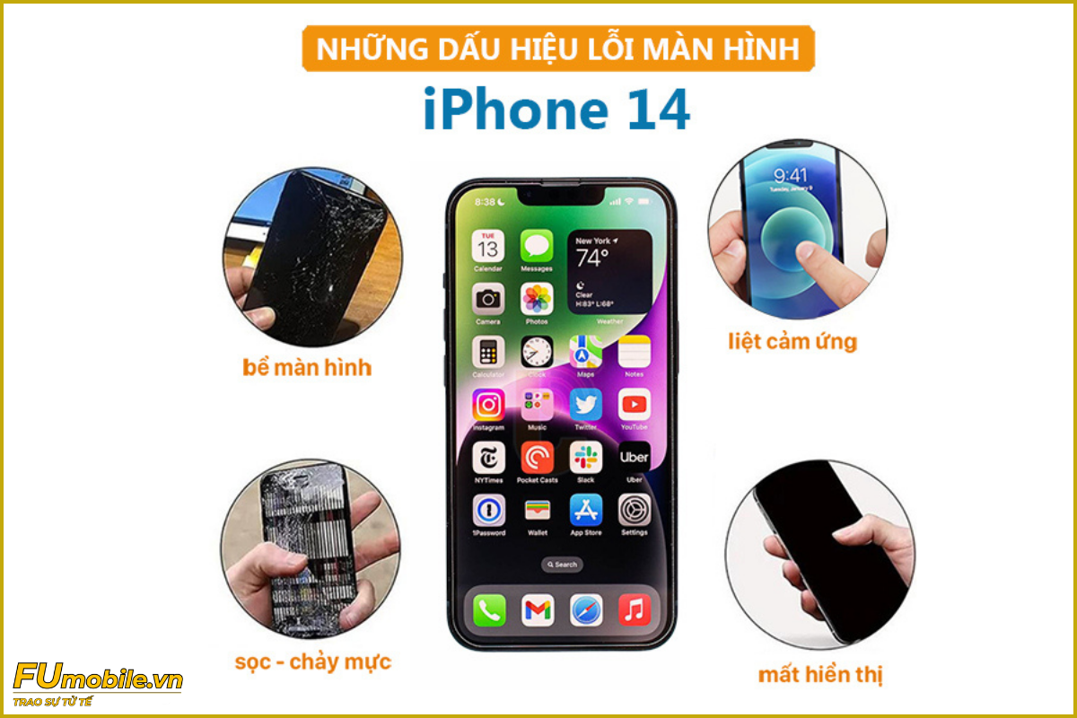 iPhone 14 và các lỗi màn hình thường gặp