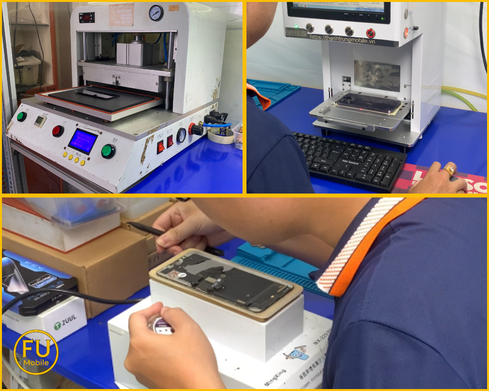 Máy ép kính chuyên dụng tại FUmobile