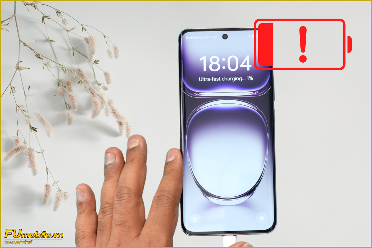 OPPO Reno12 lỗi pin chai sạc lâu lên %