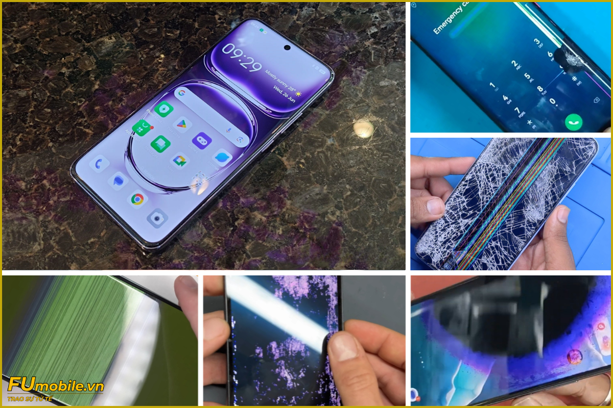 OPPO Reno12 Pro và các lỗi màn hình thường gặp