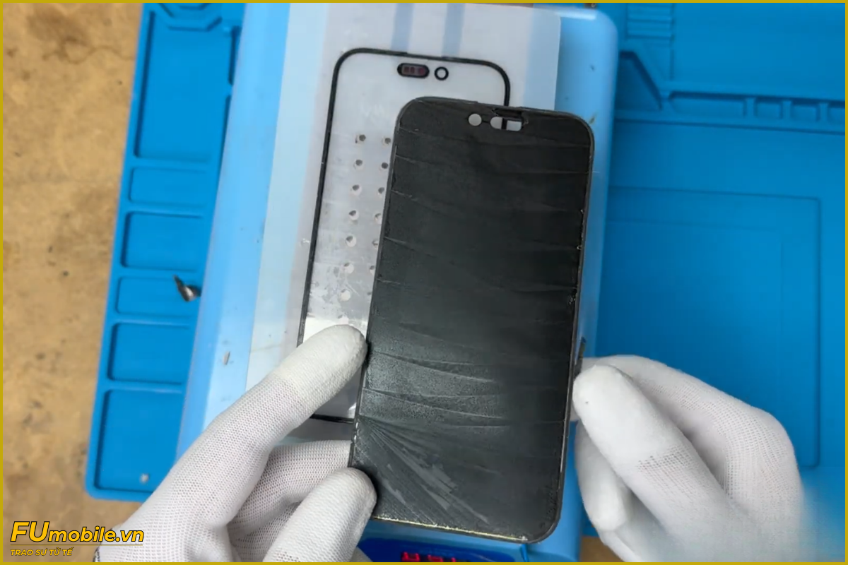 Quy trình ép kính iPhone 16