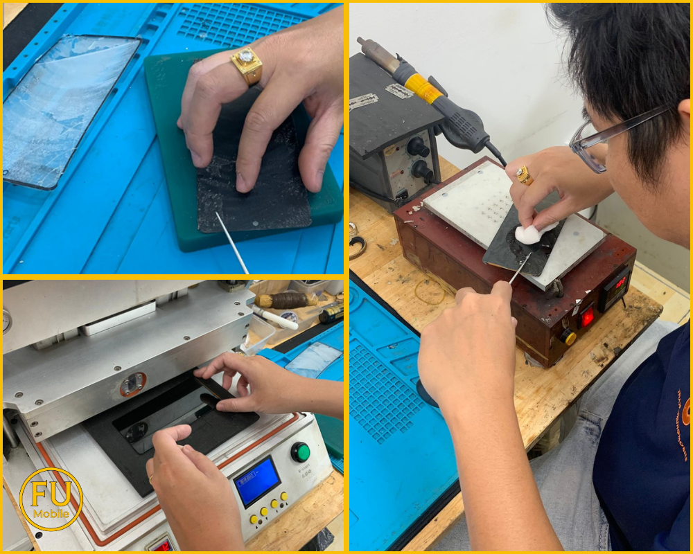 Quy trình thay kính Samsung Galaxy M22 tại FUmobile