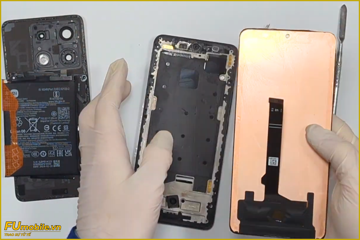 Quy trình thay màn hình Redmi Note 14 Pro 5G
