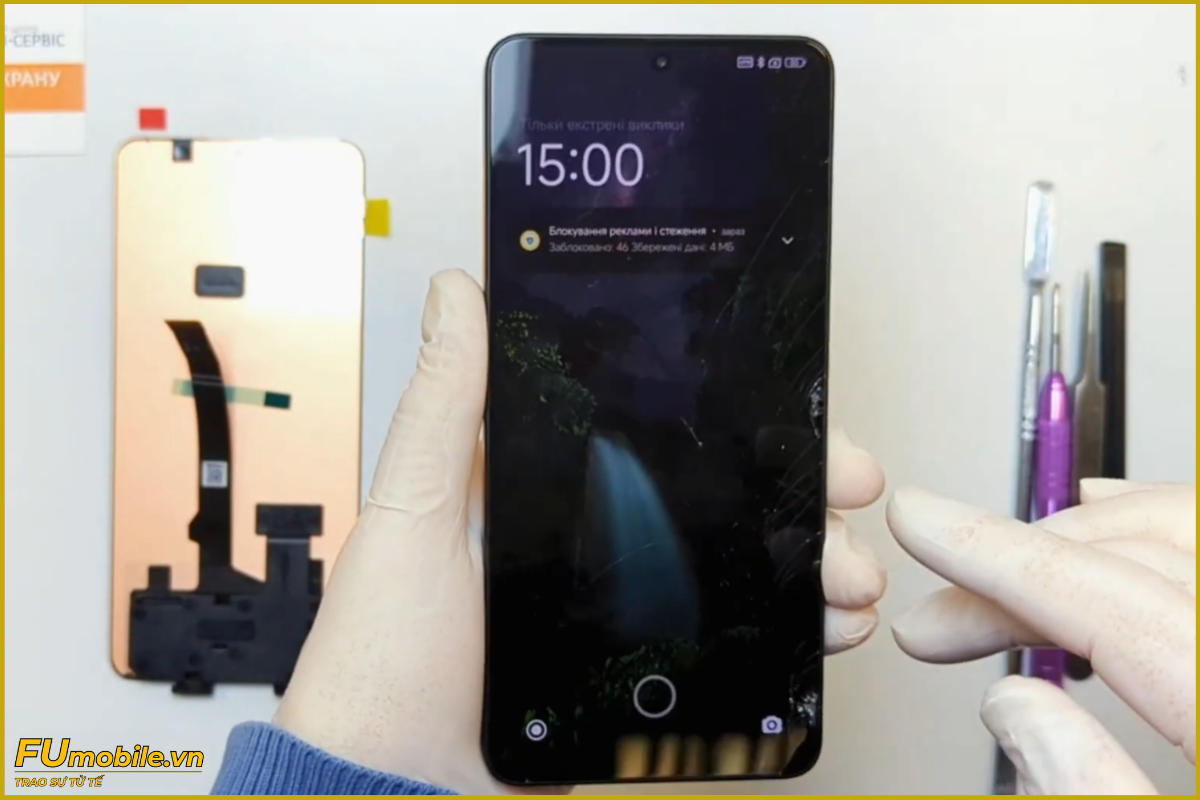 Quy trình thay màn hình Xiaomi POCO X7 Pro