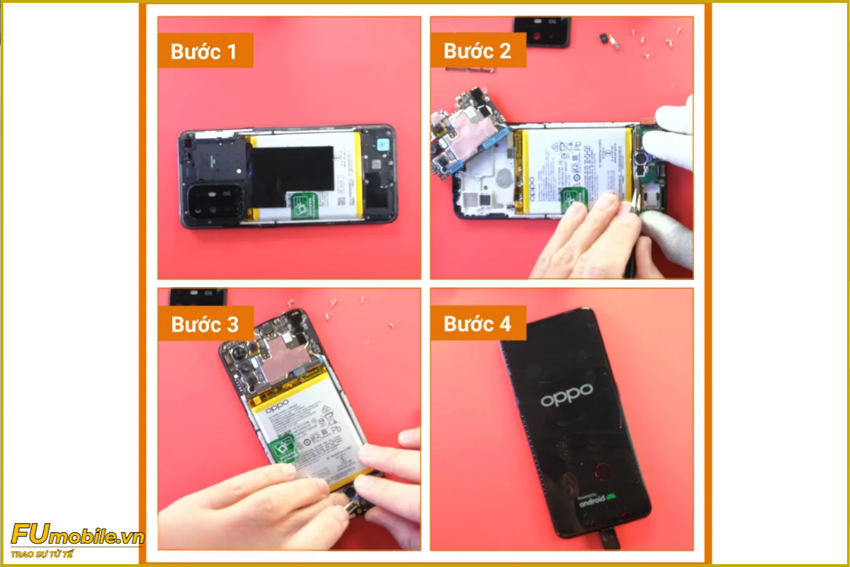 Quy trình thay pin OPPO A76