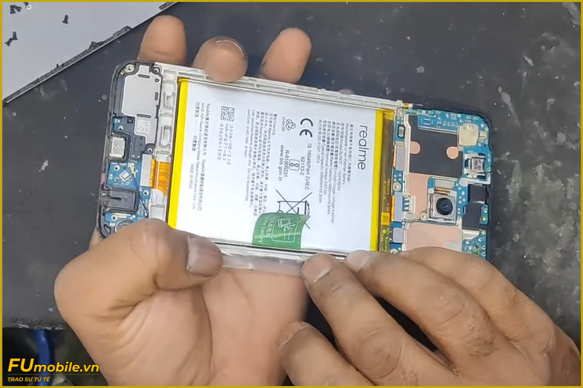Quy trình thay pin Realme C75X