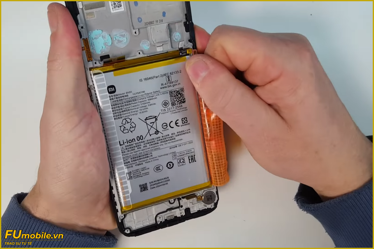 Quy trình thay pin Xiaomi POCO C71