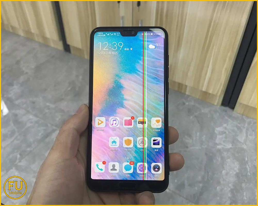 Màn hình xuất hiện sọc màu (hồng, xanh lá, trắng) xen kẽ