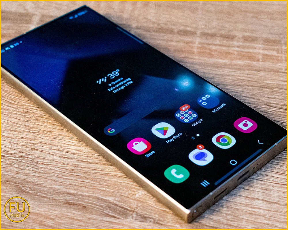 Màn hình cong trên Samsung Galaxy S25 Ultra