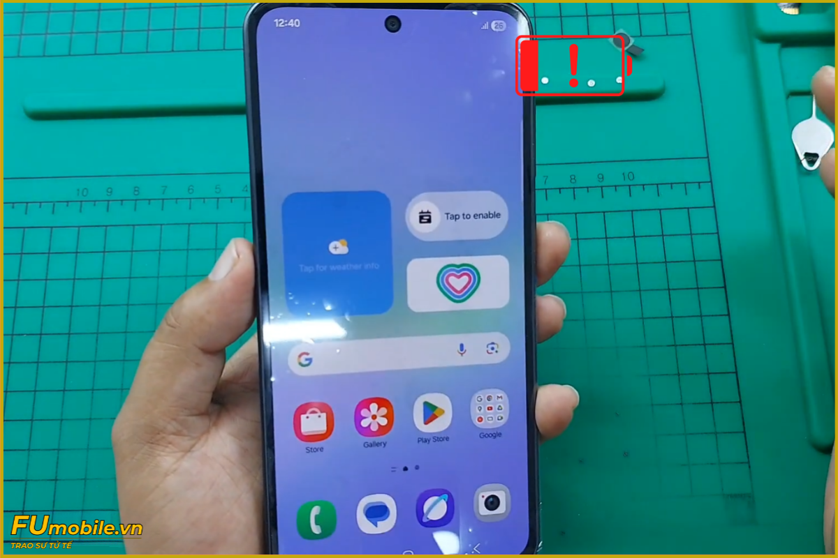 Samsung Galaxy A36 5G lỗi pin chai sạc không vào