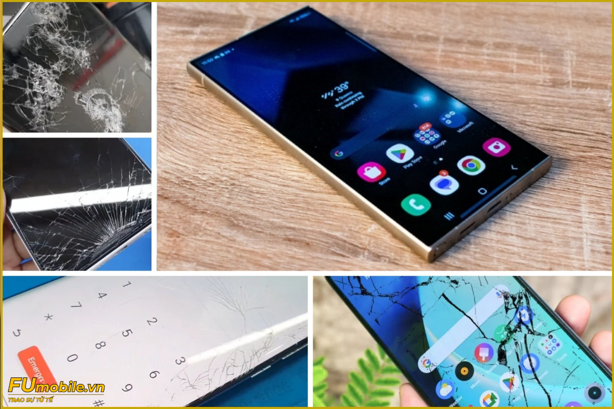 Samsung Galaxy S25 Ultra và dấu hiệu nứt bể mặt kính thường gặp