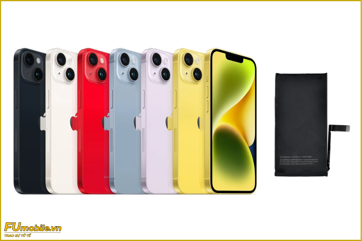 Thay pin iPhone 14 chính hãng, giá rẻ