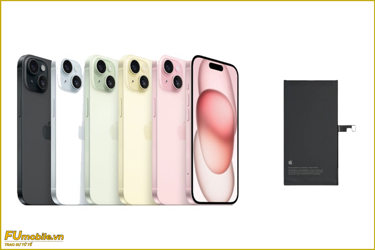 Thay pin iPhone 15 chính hãng, giá rẻ