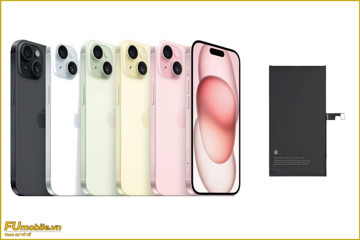 Thay pin iPhone 15 Plus chính hãng, giá rẻ