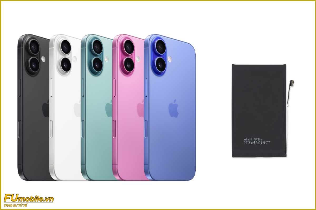 Thay pin iPhone 16 chính hãng, giá rẻ