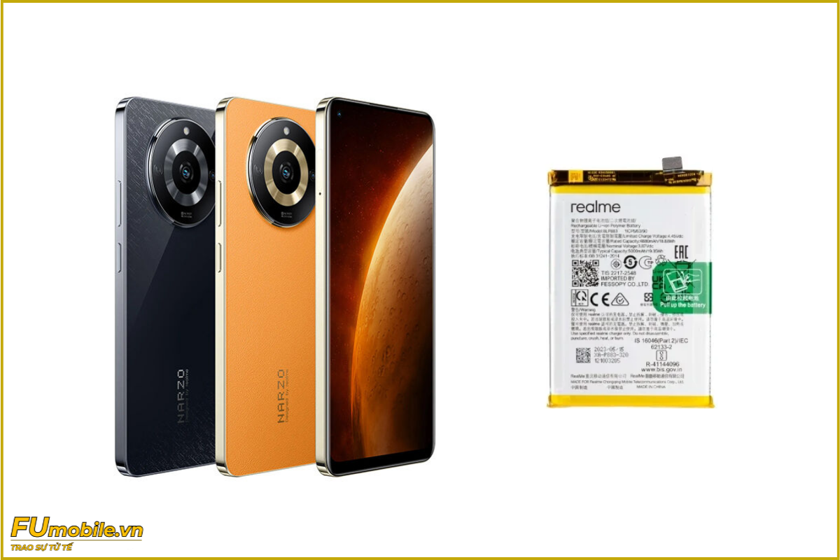 Thay pin Realme Narzo 60 chính hãng, lấy ngay