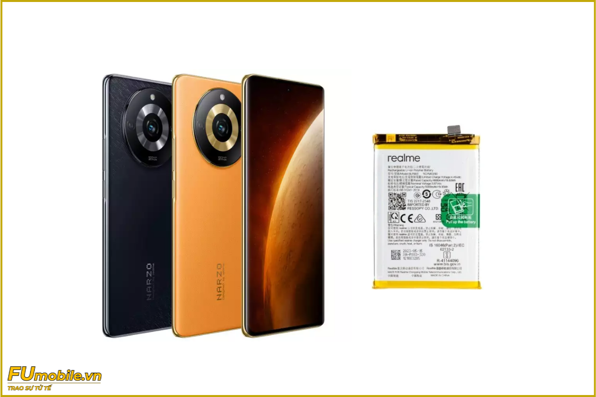 Thay pin Realme Narzo 60 Pro chính hãng, lấy ngay