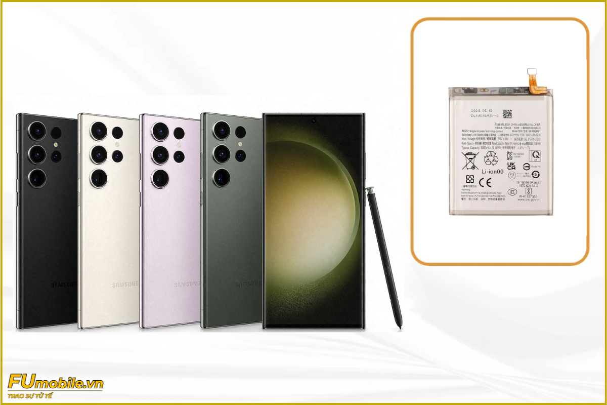 Thay pin Samsung Galaxy S23 Ultra chính hãng, giá rẻ