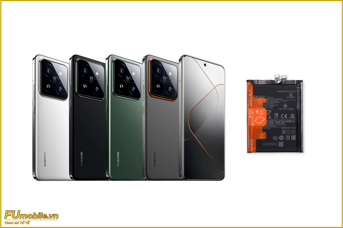 Thay pin Xiaomi 14 Pro chính hãng, lấy ngay