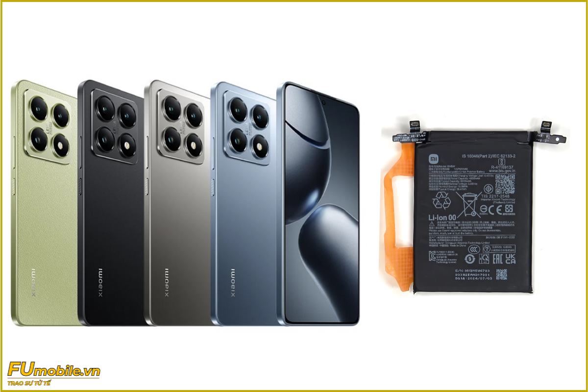 Thay pin Xiaomi 14T Pro chính hãng, giá rẻ