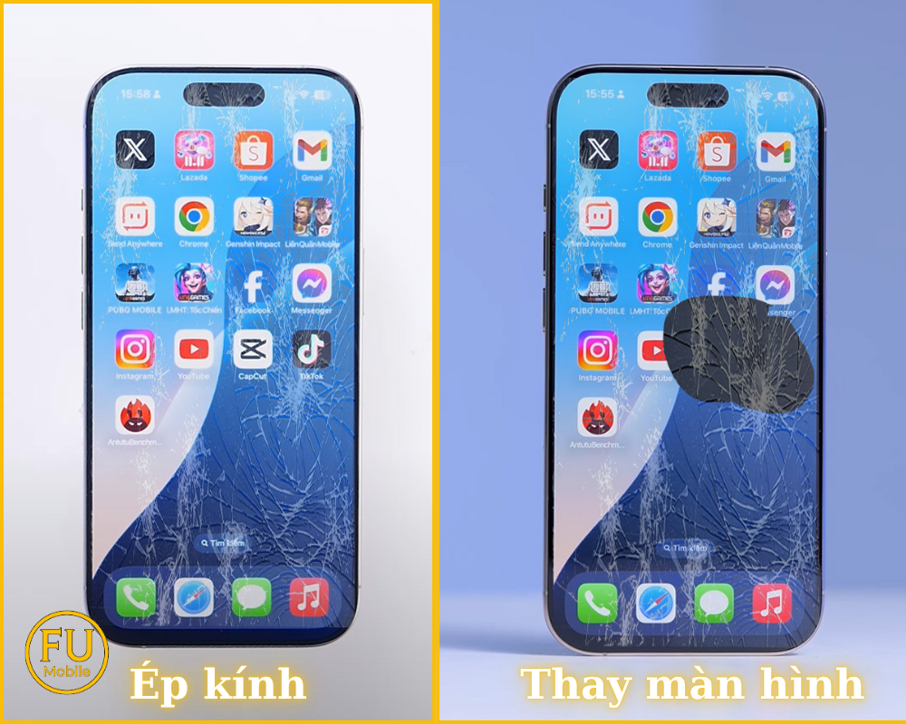 Xác định đúng tình trạng ép kính hay thay màn hình iPhone 16 Pro Max