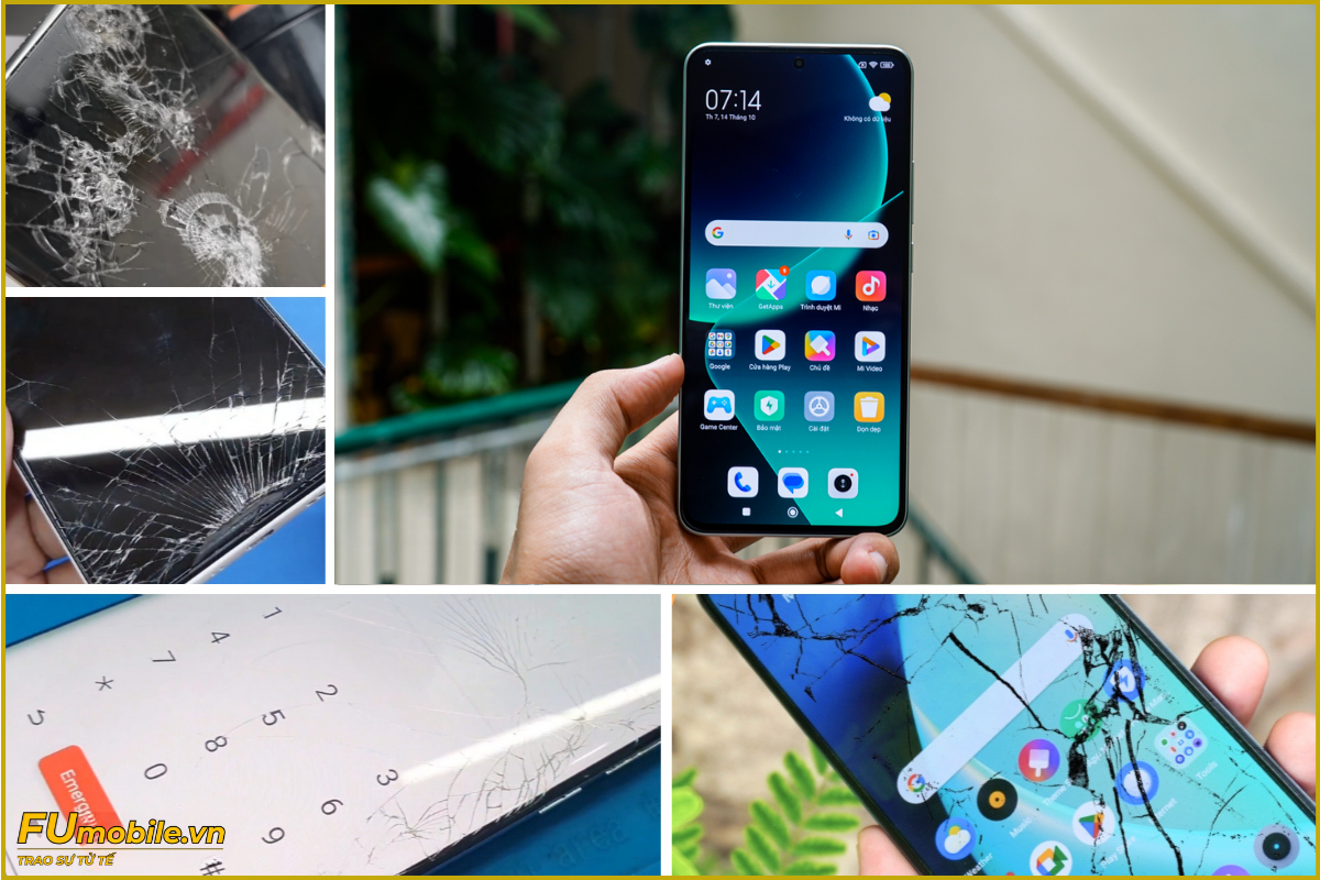 Xiaomi 14T và các dấu hiệu bể vỡ mặt kính thường gặp