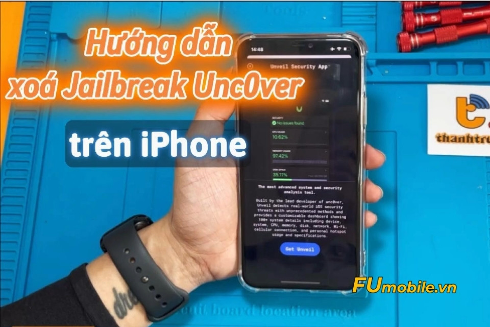 xoá jailbreak unc0ver a1